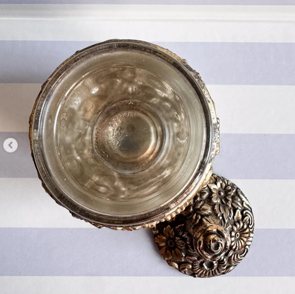 Silverplate Condiment Jar