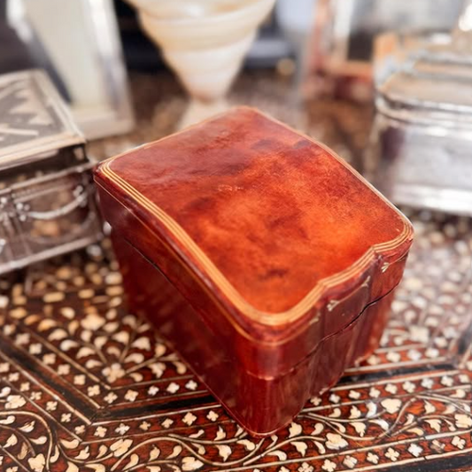 Italian Leather Card Box