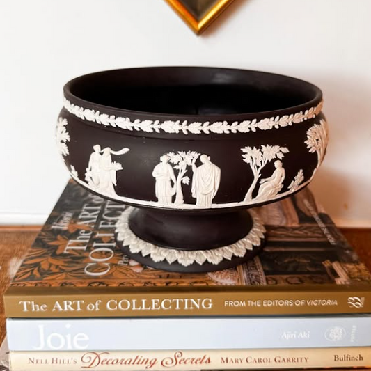 Black Wedgwood Compote Dish